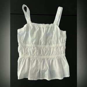 Madewell White Sleeveless Top